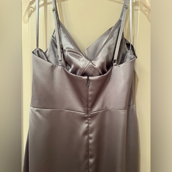 Revelry Paloma Satin Dress - French Blue - Size 8 - Picture 9 of 12